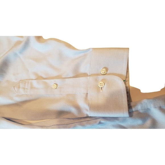 Brooks Brothers Regent Fit Dress Shirt Mens 18 6/7 Blue Button Down Non Iron EUC - Picture 5 of 12
